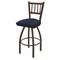 Holland Bar Stool Co 30" Swivel Bar Stool, Bronze Finish, Graph Anchor Seat 81030BZ014 - alternate 1